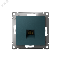 Розетка ATLASDESIGN компьютерная RJ45 механизм изумруд Systeme Electric ATN000883
