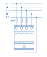 Устройство защиты от импульсных перенапряжений РИФ-Э-I+II 275/12.5 (4+0) СТРИМЕР 114004