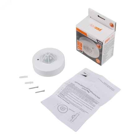 5012974 Датчик движения PMS-IR 024 1200Вт 360гр. 2-6м IP20 WH JazzWay 