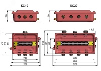 Коробка клеммная КС-10 с пластмассовыми сальниками ( 4шт. сальника MG) ЗЭТА ЗЭТАРУС zeta30328