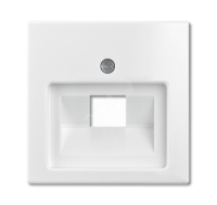 BASIC 55 Накладка на розетку телефонно-компьютерную 1 пост белая ABB 1803-94-507 2CKA001753A0096