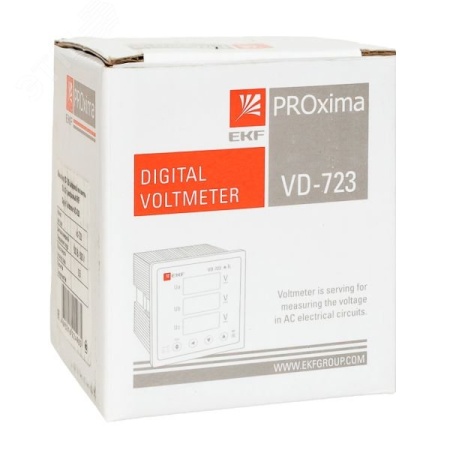 vd-723 Вольтметр цифровой VD-723 на панель (72х72) трехфазный PROxima EKF 