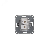 GLOSSA Розетка телефон/компьютер RJ11+RJ45 категория 5е в рамку белая Systeme Electric GSL000185
