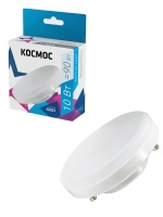 Лампа светодиодная LED 10Вт 220В GX53 4500K белый 800 лм Космос Lksm_LED10wGX5345C
