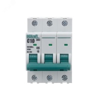 Выключатель автоматический ВА103-3P-010A-C Dekraft 12303DEK