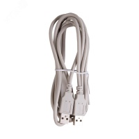 Кабель USB (шт. USB A - шт. USB A) 1.8 метра серый (18-1144), REXANT