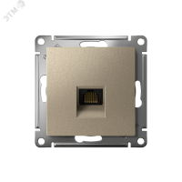 Розетка ATLASDESIGN компьютерная RJ45 механизм шампань Systeme Electric ATN000583