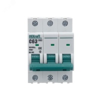 Выключатель автоматический ВА103-3P-063A-C Dekraft 12311DEK
