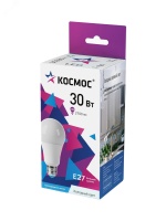 Лампа светодиодная LED 30Вт 220В Е27 D70х136 6500К холодный A70 Космос LkecLED30wA70E2765
