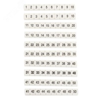 Маркеры для JXB-ST 2.5 NLPE с нумерацией 1-50 (100шт.) EKF zb-st-2.5-nlpe-1-50