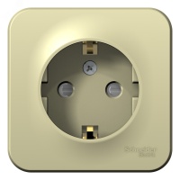 BLANCA О/У РОЗЕТКА с заземлением со шторками ИЗОЛ.ПЛ., 16А, 250В, БЕЖЕВЫЙ Systeme Electric BLNRA011117