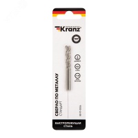 Сверло по металлу 3.0х61х33 мм HSS (упак - 2 шт.) DIN 338 Kranz KR-91-0556 REXANT