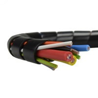 Жгут витой SPIRALITE P4 (20м) QUADRO черный DKC 00924RL