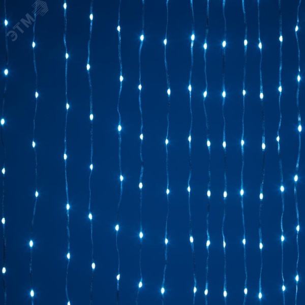 Умная гирлянда Занавес RGB, 2*2 м, управление через моб. прилож., Bluetooth, 400 LED, IP44, 220 В ERASG -02 ЭРА Б0060433