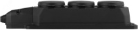Колодка каучуковая с/з 3гн 16A IP44 черная        K-3e-B-IP44 ЭРА Б0044545