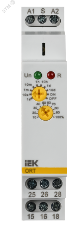 Реле задержки выключения ORT. 2 конт. 12-240 В AС/DC ONI ORT-B2-ACDC12-240V
