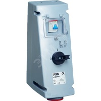 Розетка 16A 3P+N+E 6ч с УЗО в боксе IP44 защита блокировка ABB 416 MPR6 2CMA167772R1000