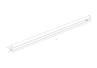 Линейный Светильник светодиодный LLED-01-16W-4000-W 16Вт 4000K с выключателем ЭРА Б0017428