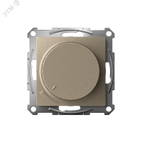 ATLASDESIGN СВЕТОРЕГУЛЯТОР (диммер) повор-нажим, LED, RC, 400Вт, мех., ШАМПАНЬ Systeme Electric ATN000523