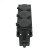 MST4103BK Колодка 3х розетка 2К+З каучуковая 16А/250В IP44 Чёрная MultiSet Systeme Electric 