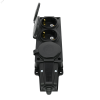 MST4103BK Колодка 3х розетка 2К+З каучуковая 16А/250В IP44 Чёрная MultiSet Systeme Electric 