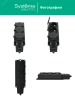 MST4103BK Колодка 3х розетка 2К+З каучуковая 16А/250В IP44 Чёрная MultiSet Systeme Electric 