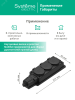 MST4103BK Колодка 3х розетка 2К+З каучуковая 16А/250В IP44 Чёрная MultiSet Systeme Electric 