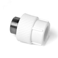 Муфта комбинированная 20 х 3/4' НР полипропиленовая PPR белый PRO AQUA PA23010P