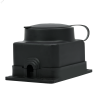MST4003BK Розетка 2К+З открытой установки каучуковая 16А/250В IP44 Чёрная MultiSet Systeme Electric 