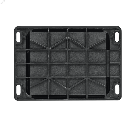 MST4003BK Розетка 2К+З открытой установки каучуковая 16А/250В IP44 Чёрная MultiSet Systeme Electric 