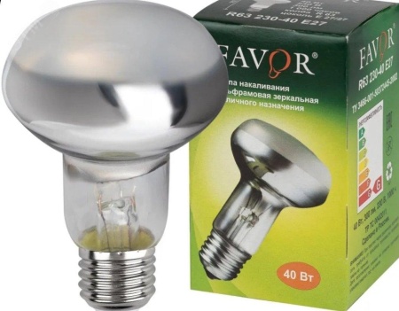 Лампа накаливания ЗК 40вт R63 230B E27 Favor Калашниково 8105010