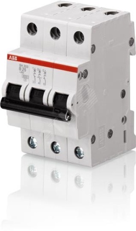 2CDS213001R0164 Выключатель автоматический трехполюсный 16А С SH203 6.0кА ABB 