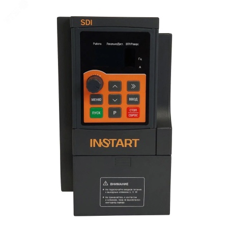 SDI-G1.5-4B Преобразователь частоты  1.5кВт, 3.7А, 3Ф, 380В±15%, 50Гц/60Гц, IP20, с панелью управления Instart 00030600