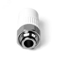 Евроконус (Муфта с накидной гайкой) полипропиленовый Белый 20х3/4 PRO AQUA PA75010P