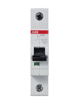Выключатель автоматический однополюсный 10А С S201 6кА ABB 2CDS251001R0104