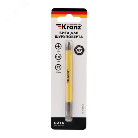 Бита для шуруповерта PH2х110 мм Kranz KR-92-0409-1