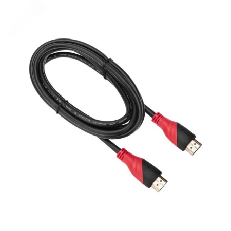 Кабель HDMI - HDMI с фильтрами, 2 м (GOLD) (PVC пакет), 17-6204, REXANT