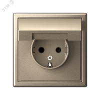ARTGALLERY розетка с заземл. со шторк. с крышкой, 16А, IP20, механизм, шампань Systeme Electric GAL000546