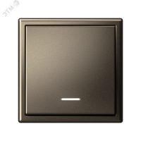 ARTGALLERY 1-клавишный выключатель с подсветкой, сх.1а, 10АХ, механизм, мокко Systeme Electric GAL000613 SE (Потенциал)