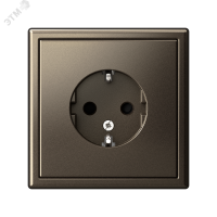 ARTGALLERY розетка с заземлением со шторками, 16А, механизм, мокко Systeme Electric GAL000645 SE (Потенциал)