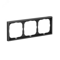 ARTGALLERY рамка 3-постовая, универсальная, карбон Systeme Electric GAL001003