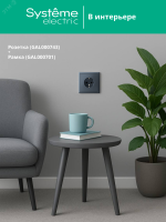 ARTGALLERY розетка с заземлением, 16А, механизм, грифель Systeme Electric GAL000743 SE (Потенциал)