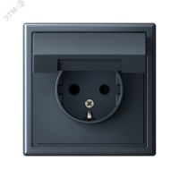 ARTGALLERY розетка с заземл. со шторк. с крышкой, 16А, IP20, механизм, грифель Systeme Electric GAL000746