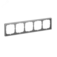 ARTGALLERY рамка 5-постовая, универсальная, сталь Systeme Electric GAL000905