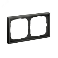 ARTGALLERY рамка 2-постовая, универсальная, базальт Systeme Electric GAL001402