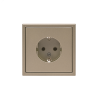 GAL000543 ARTGALLERY розетка с заземлением, 16А, механизм, шампань Systeme Electric 