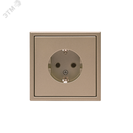 GAL000543 ARTGALLERY розетка с заземлением, 16А, механизм, шампань Systeme Electric 