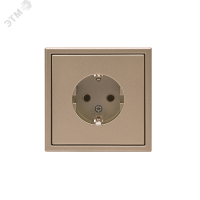ARTGALLERY розетка с заземлением, 16А, механизм, шампань Systeme Electric GAL000543 SE (Потенциал)