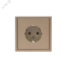 GAL000543 ARTGALLERY розетка с заземлением, 16А, механизм, шампань Systeme Electric 