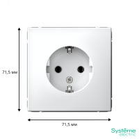 ARTGALLERY розетка с заземлением, 16А, механизм, лотос Systeme Electric GAL001343